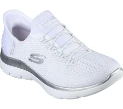 Hands Free Slip-Ins|Athletic Sneakers<SKECHERS Slip-ins: Summits - Diamond Dream WHITE / SILVER