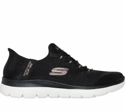 Hands Free Slip-Ins|Athletic Sneakers<SKECHERS Slip-ins: Summits - Classy Night BLACK / ROSE GOLD