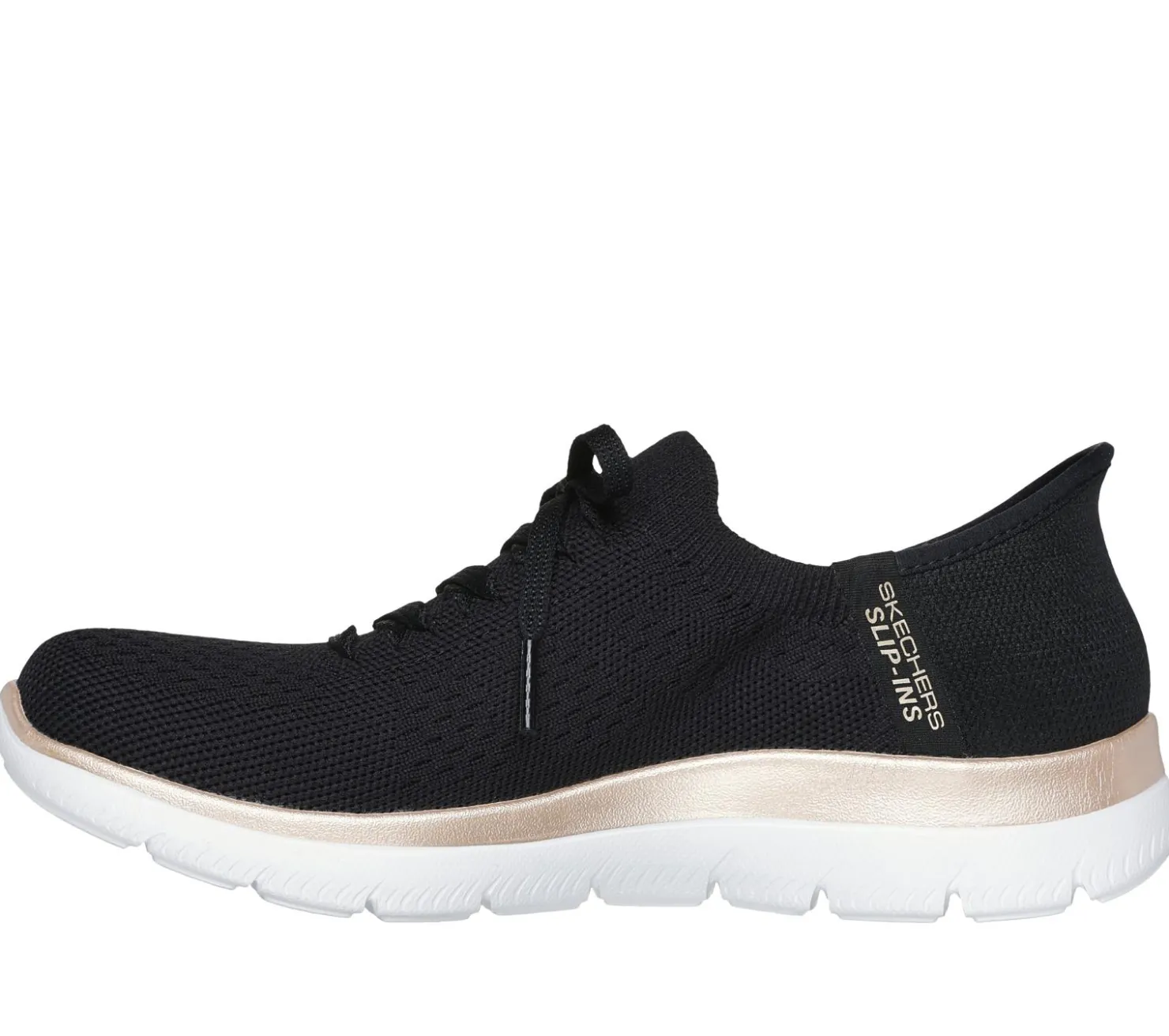 Hands Free Slip-Ins|Athletic Sneakers<SKECHERS Slip-ins: Summits - Night Chic BLACK / ROSE GOLD