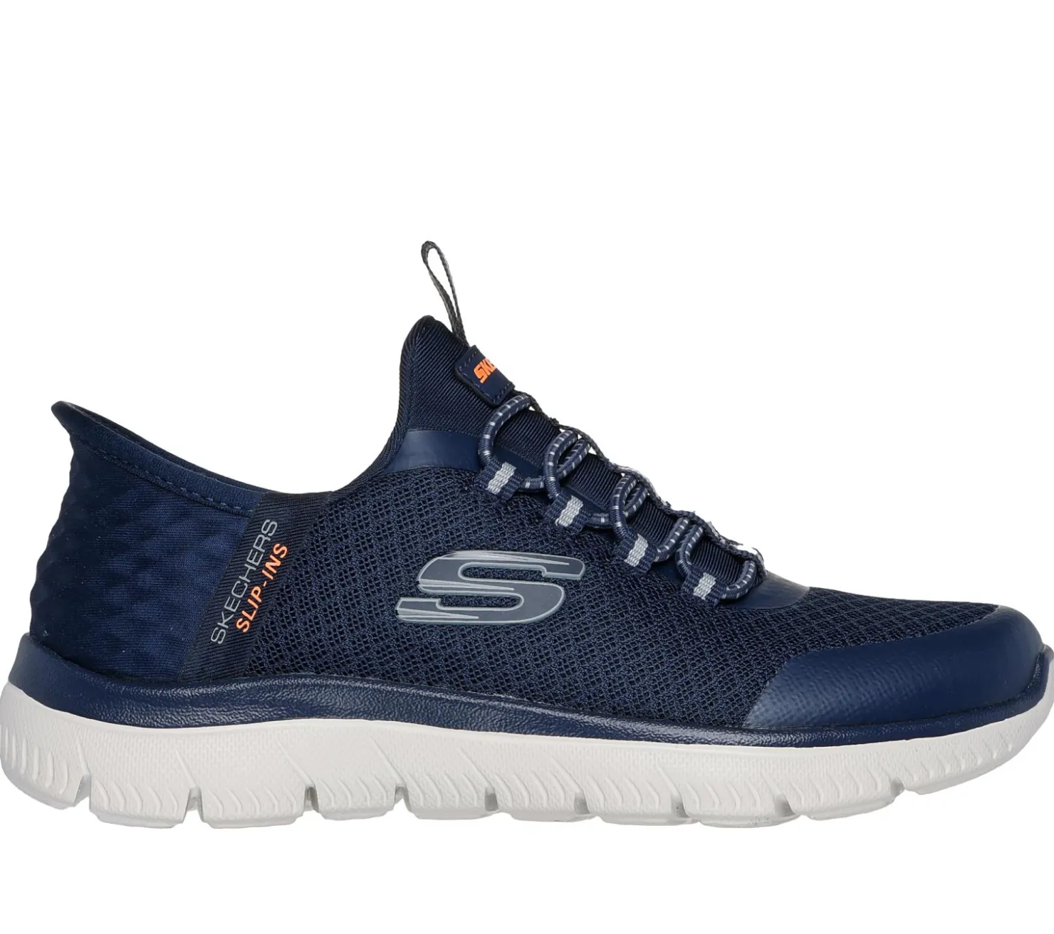 Hands Free Slip-Ins|Athletic Shoes & Sneakers<SKECHERS Slip-ins: Summits - High Range NAVY / ORANGE