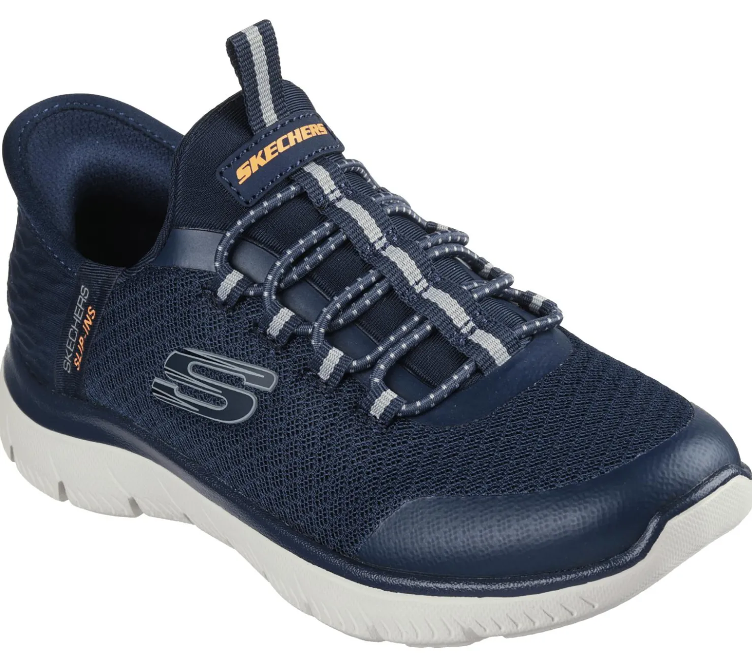 Hands Free Slip-Ins|Athletic Shoes & Sneakers<SKECHERS Slip-ins: Summits - High Range NAVY / ORANGE