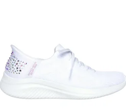 Hands Free Slip-Ins|Casual Sneakers<SKECHERS Slip-ins: Ultra Flex 3.0 - Shining Glitz WHITE
