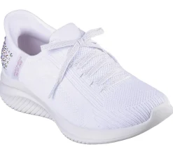 Hands Free Slip-Ins|Casual Sneakers<SKECHERS Slip-ins: Ultra Flex 3.0 - Shining Glitz WHITE