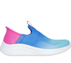 Hands Free Slip-Ins|Athletic Shoes & Sneakers<SKECHERS Slip-ins: Ultra Flex 3.0 - Color Boost BLUE / PINK