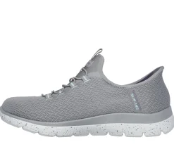 Hands Free Slip-Ins|Athletic Sneakers<SKECHERS Slip-ins Waterproof: Summits - Best Choice GRAY / AQUA