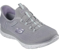 Hands Free Slip-Ins|Athletic Sneakers<SKECHERS Slip-ins Waterproof: Summits - Best Choice GRAY / AQUA