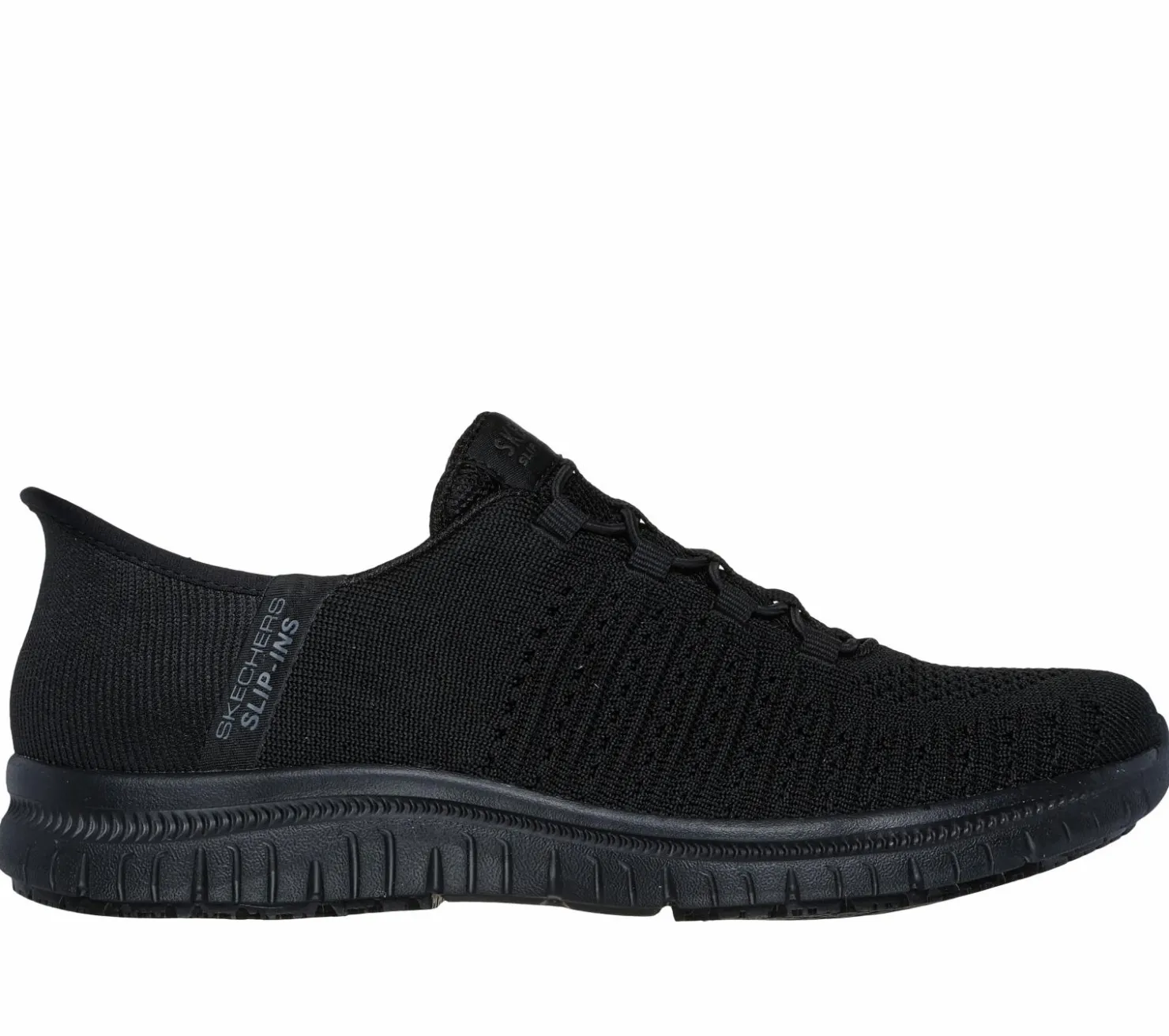 Work & Safety|Hands Free Slip-Ins<SKECHERS Slip-ins Work Slip-Resistant: Virtue - Valsea BLACK