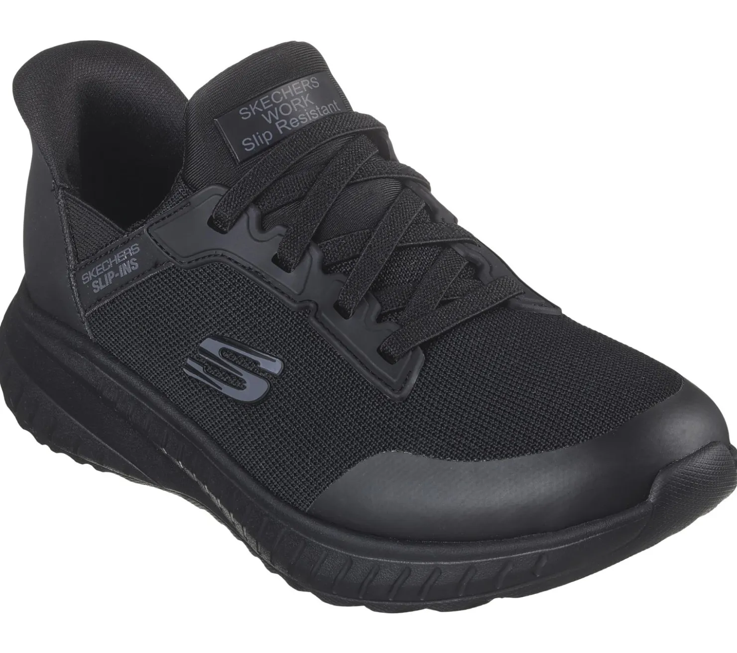 Work & Safety|Hands Free Slip-Ins<SKECHERS Slip-ins Work: Squad Chaos SR - Adelo BLACK