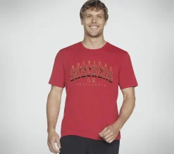 Tops|Tops<SKECHERS University Tee RED / RED
