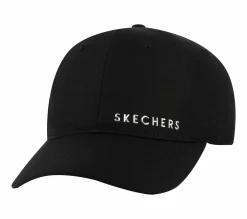 Hats|Accessories<SKECHERS Skech-Shine Foil Baseball Hat BLACK