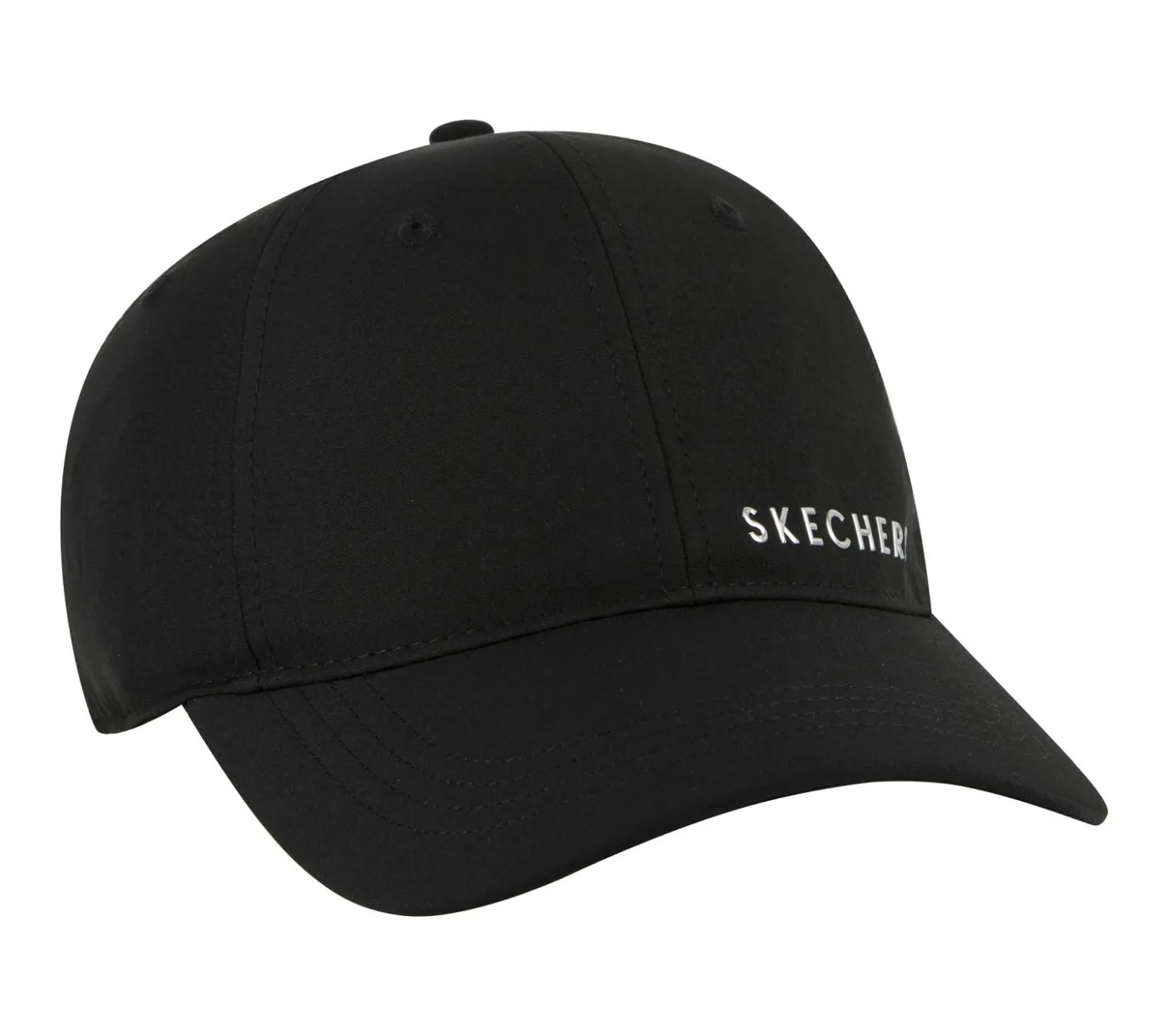 Hats|Accessories<SKECHERS Skech-Shine Foil Baseball Hat BLACK