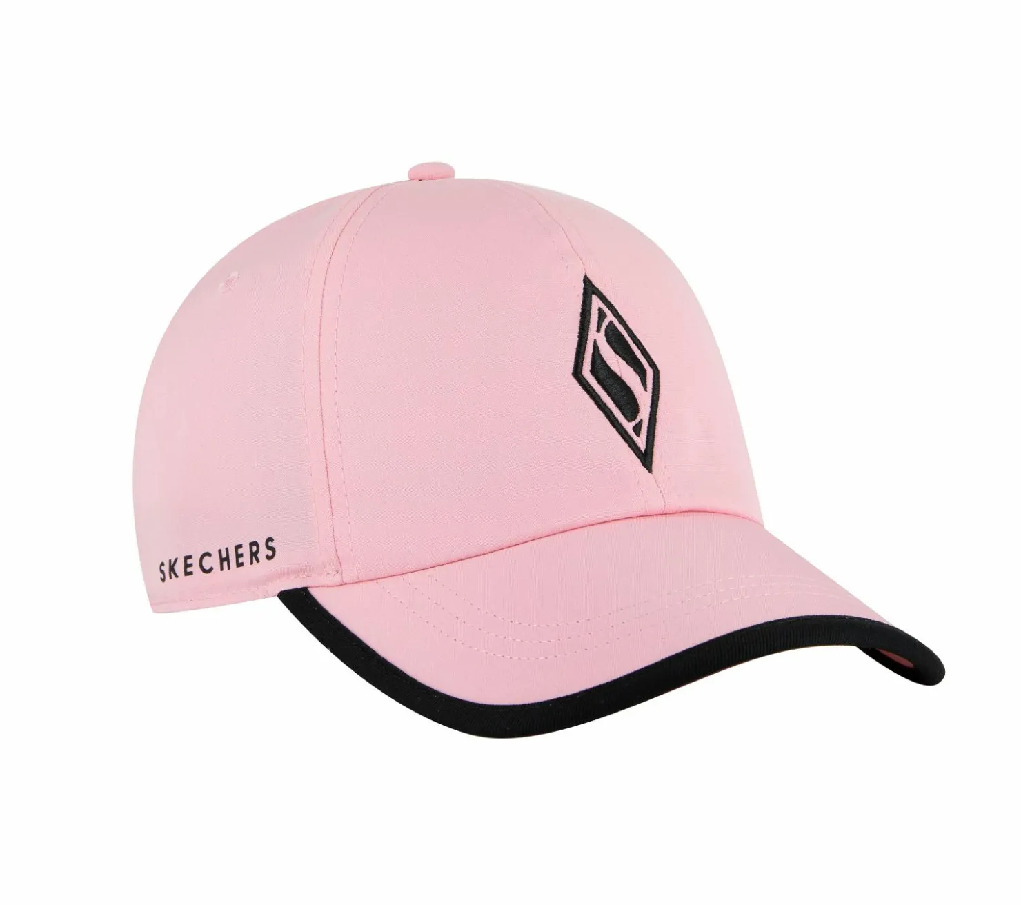 Hats|Hats<SKECHERS Skechweave Diamond Colorblock Hat PINK / SILVER