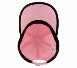 Hats|Hats<SKECHERS Skechweave Diamond Colorblock Hat PINK / SILVER