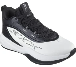 Lace Up|Athletic Sneakers<SKECHERS SKX LEAGUE WHITE / BLACK