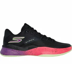 Lace Up|Athletic Sneakers<SKECHERS SKX NEXUS BLACK / PURPLE / PINK