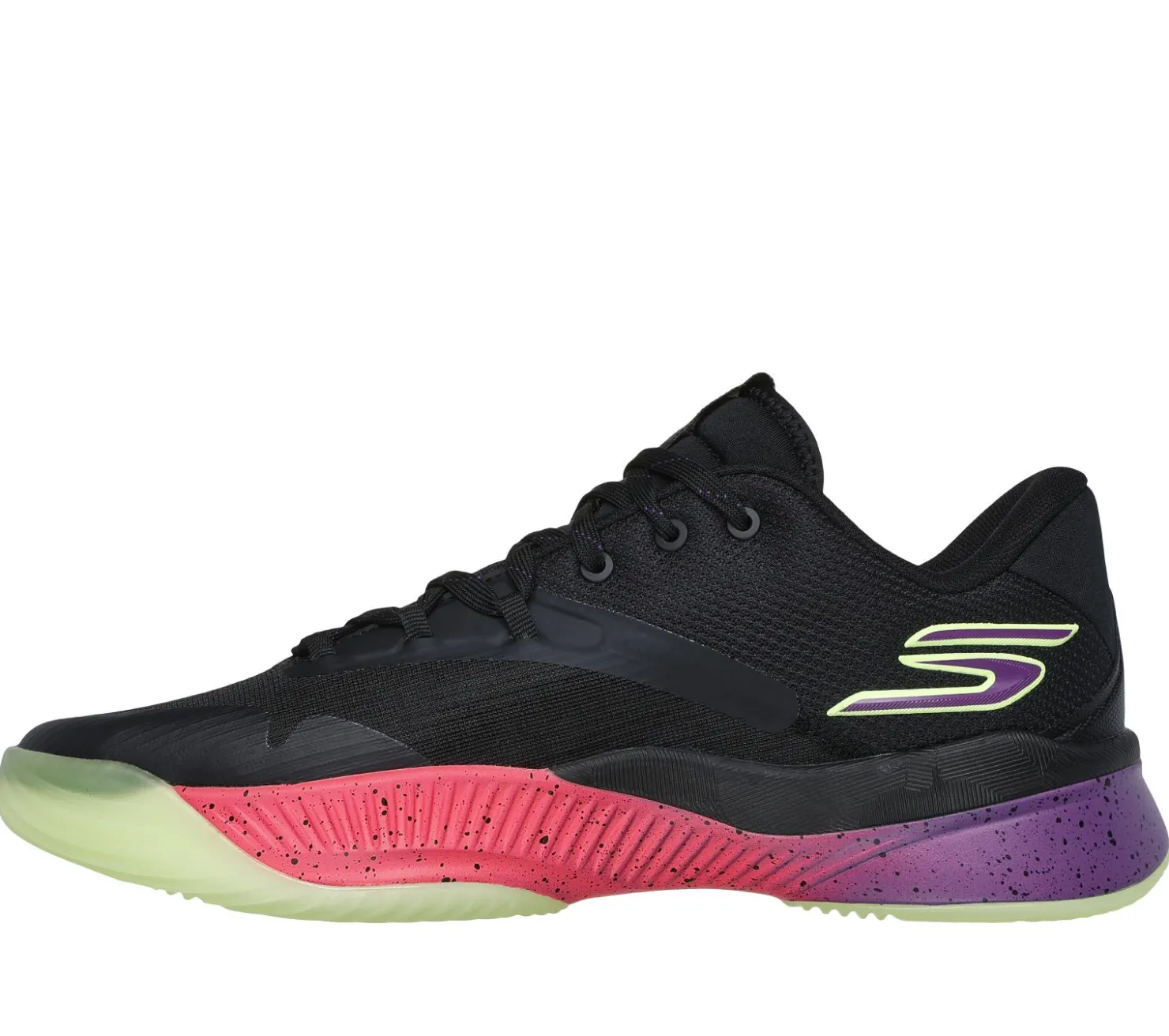 Lace Up|Athletic Sneakers<SKECHERS SKX NEXUS BLACK / PURPLE / PINK