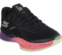 Lace Up|Athletic Sneakers<SKECHERS SKX NEXUS BLACK / PURPLE / PINK