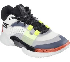 Lace Up|Athletic Sneakers<SKECHERS SKX RESAGRIP WHITE / BLACK / ORANGE