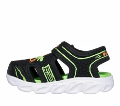 Light-Up|Sandals<SKECHERS S-Lights: Hypno-Flash - Hydro-Fun BLACK / LIME