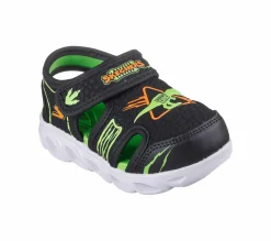Light-Up|Sandals<SKECHERS S-Lights: Hypno-Flash - Hydro-Fun BLACK / LIME