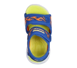 Light-Up|Sandals<SKECHERS S-Lights: Thermo-Flash - Heat Tide BLUE / ORANGE