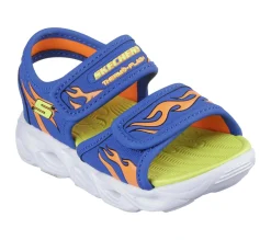 Light-Up|Sandals<SKECHERS S-Lights: Thermo-Flash - Heat Tide BLUE / ORANGE