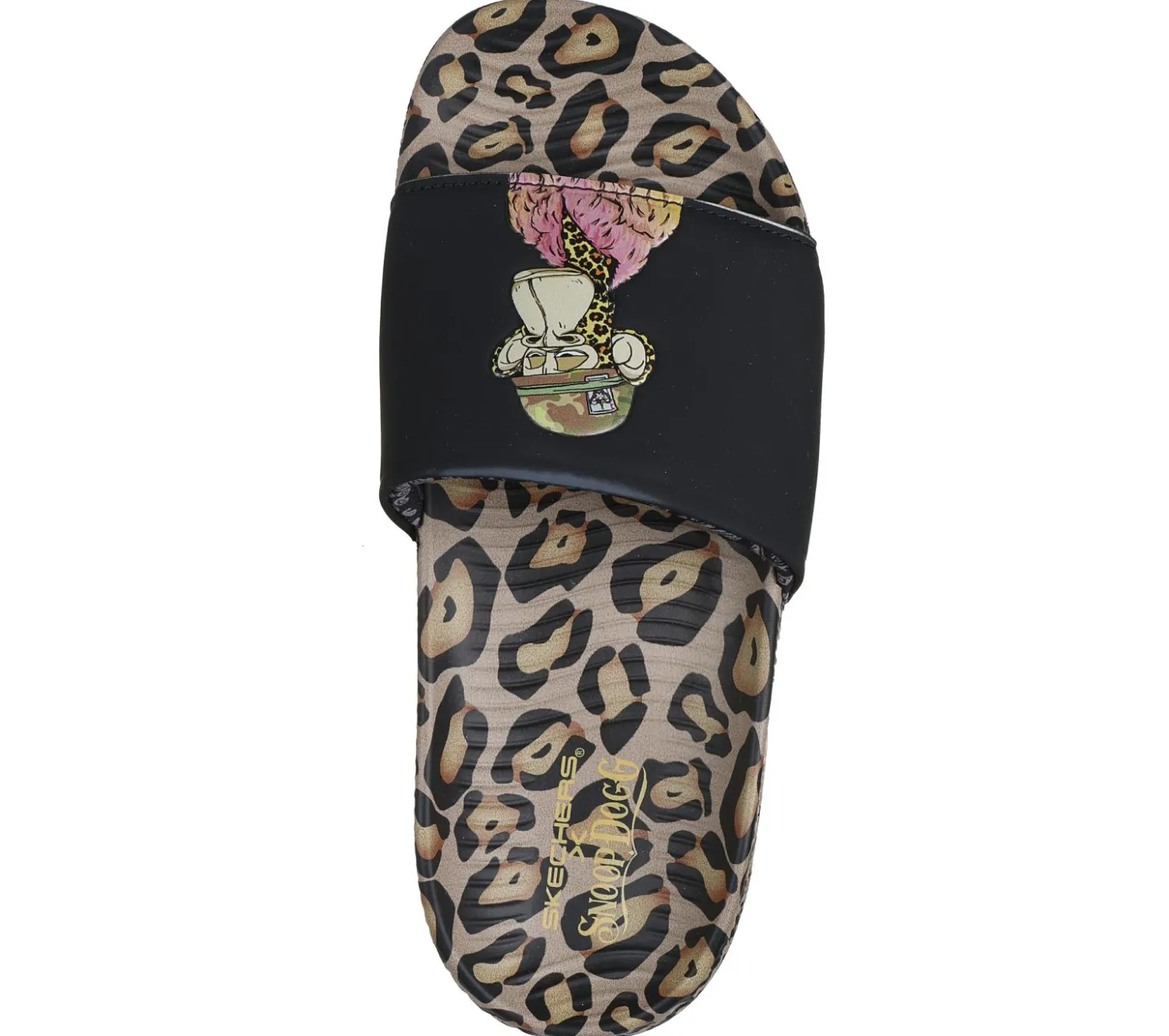 Sandals<SKECHERS Snoop Dogg: Low Slider - Bombay Slide LEOPARD