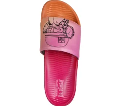 Sandals<SKECHERS Snoop Dogg: Low Slider - Bombay Pop Slide PINK / ORANGE