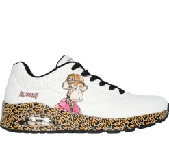 Lace Up|Casual Sneakers<SKECHERS Snoop Dogg: Uno - Dr. Bombay WHITE / LEOPARD