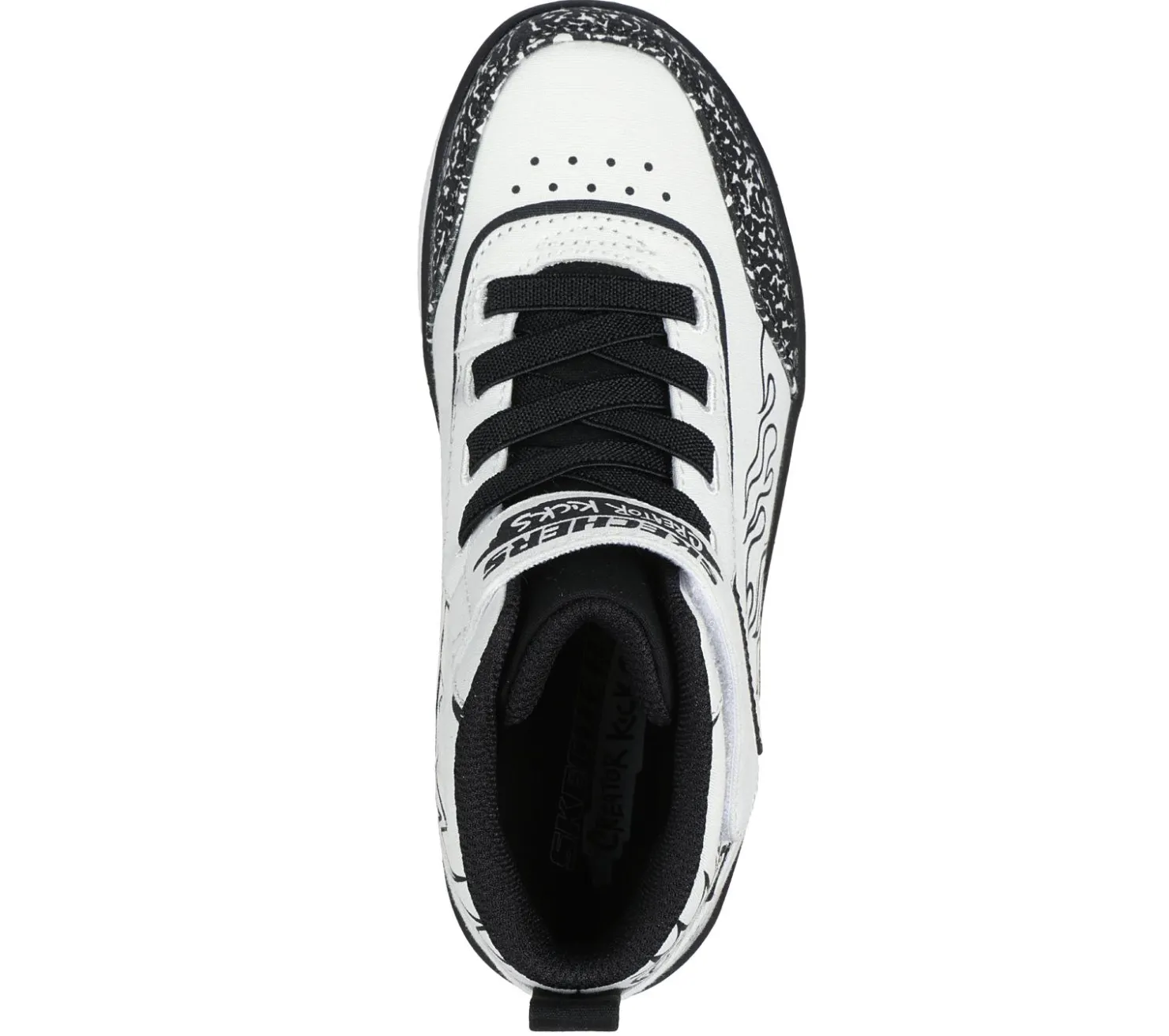 Lace Ups|Athletic Shoes & Sneakers<SKECHERS Sport Court 92 - Color-Blitz WHITE / BLACK