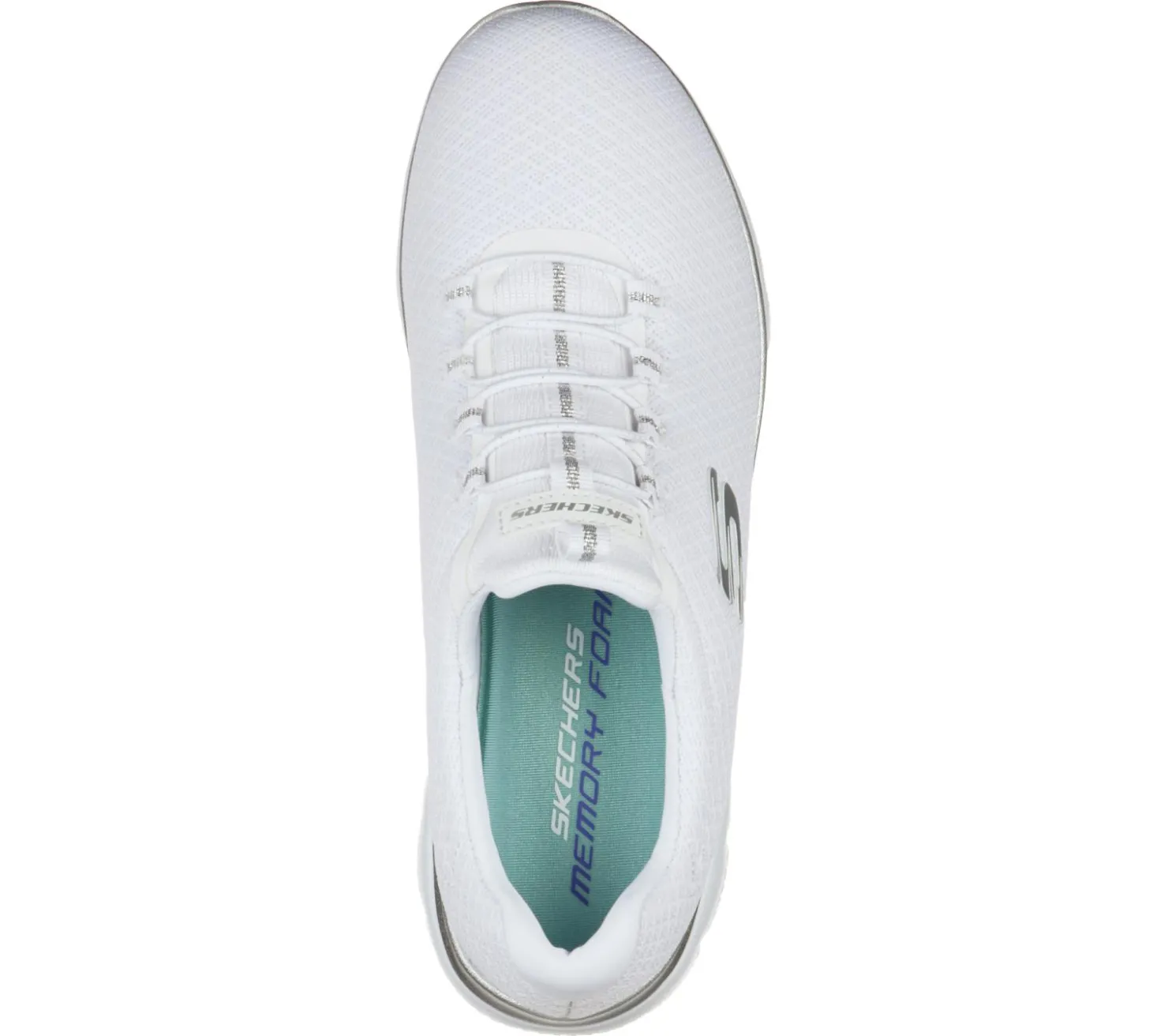Athletic Sneakers<SKECHERS Summits WHITE / SILVER