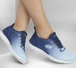 Slip-Ons|Athletic Sneakers<SKECHERS Summits - Bright Charmer NAVY