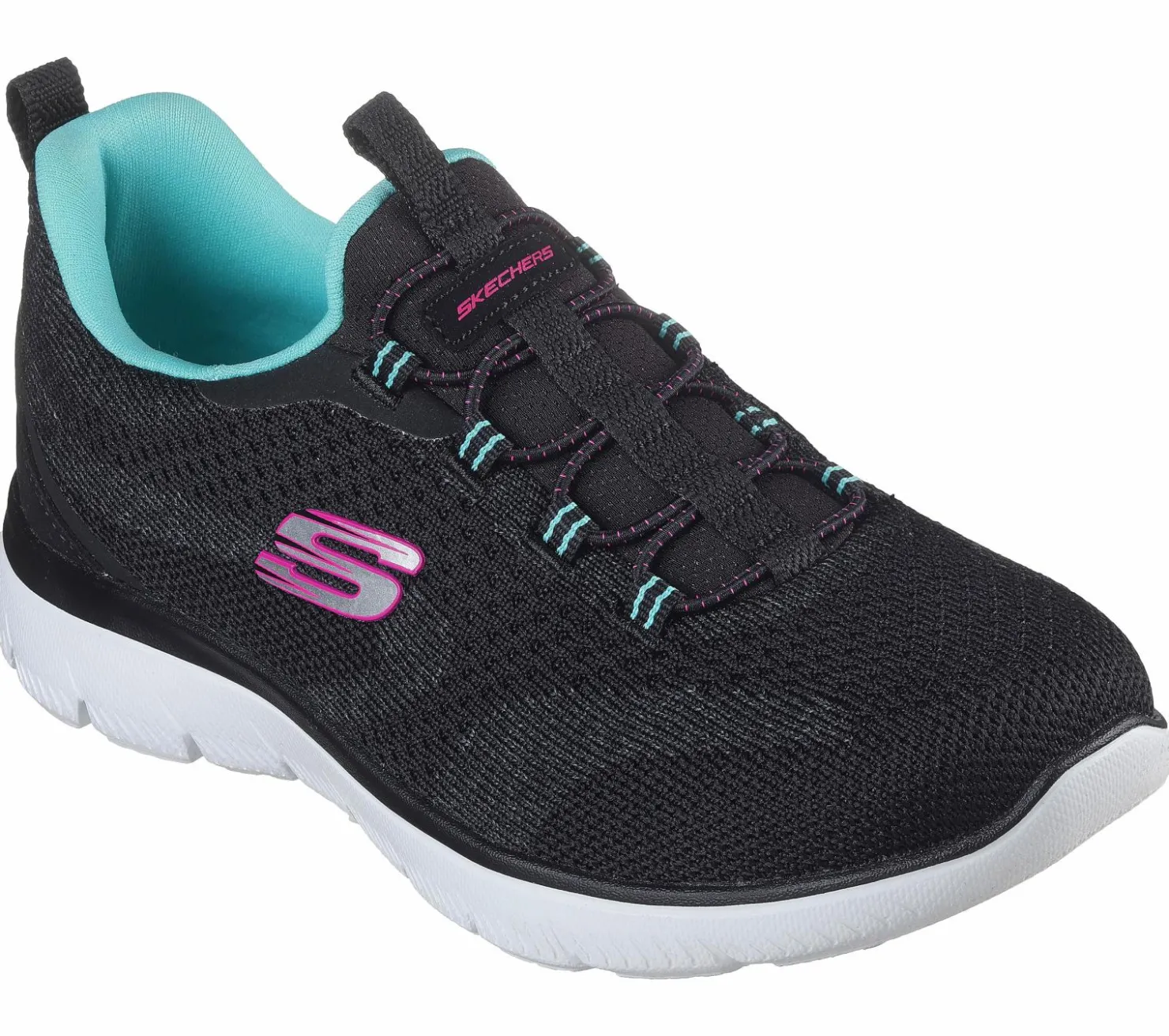 Slip-Ons|Athletic Sneakers<SKECHERS Summits - New Nature BLACK / MULTI