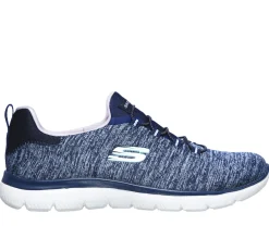 Slip-Ons|Athletic Sneakers<SKECHERS Summits - Quick Getaway NAVY / PURPLE