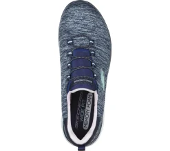 Slip-Ons|Athletic Sneakers<SKECHERS Summits - Quick Getaway NAVY / PURPLE