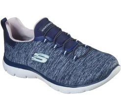 Slip-Ons|Athletic Sneakers<SKECHERS Summits - Quick Getaway NAVY / PURPLE