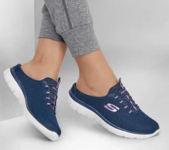 Slip-Ons|Casual Sneakers<SKECHERS Summits - Swift Step NAVY / HOT PINK