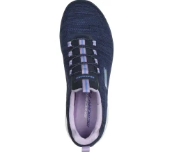 Athletic Sneakers|Slip-Ons<SKECHERS Summits - Fresh Impression NAVY / LAVENDER