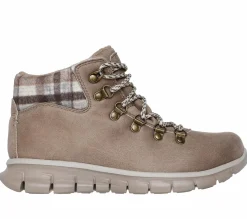 Boots<SKECHERS Synergy - Plaid Mood TAUPE