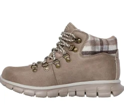 Boots<SKECHERS Synergy - Plaid Mood TAUPE