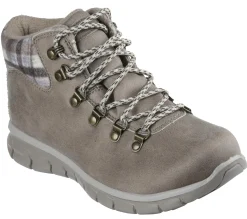 Boots<SKECHERS Synergy - Plaid Mood TAUPE