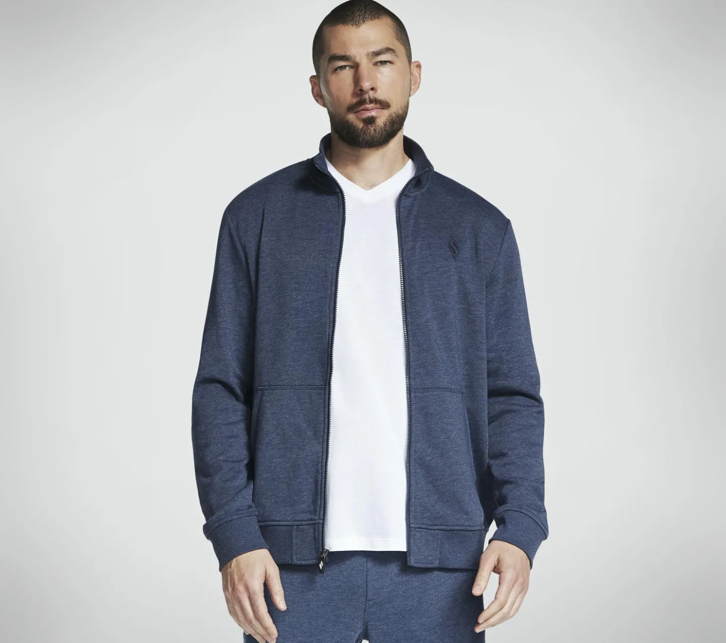 Tops|Tops<SKECHERS The Hoodless Hoodie GO WALK Everywhere Jacket NAVY