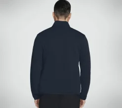Tops|Tops<SKECHERS The Hoodless Hoodie Ottoman Jacket BLUE / RED