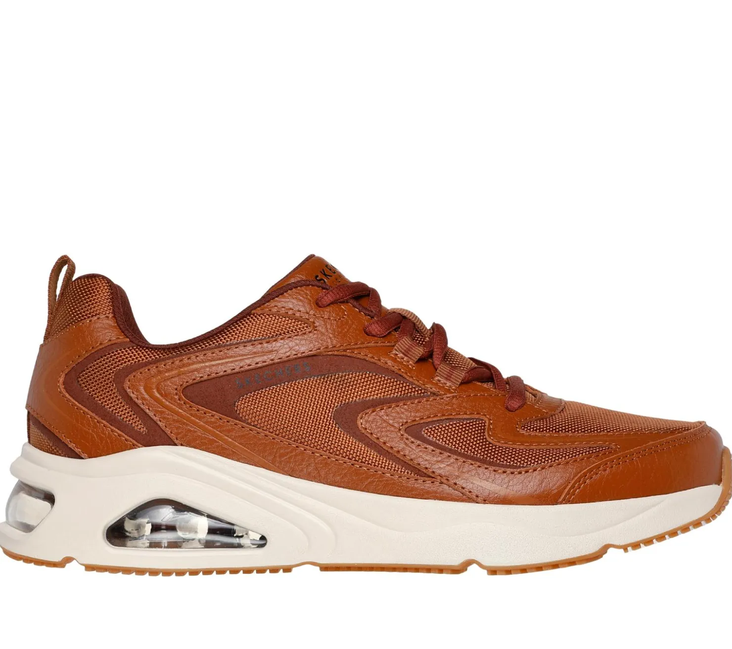 Lace Up|Casual Sneakers<SKECHERS Tres-Air Uno - Craft Leather Air LUGGAGE