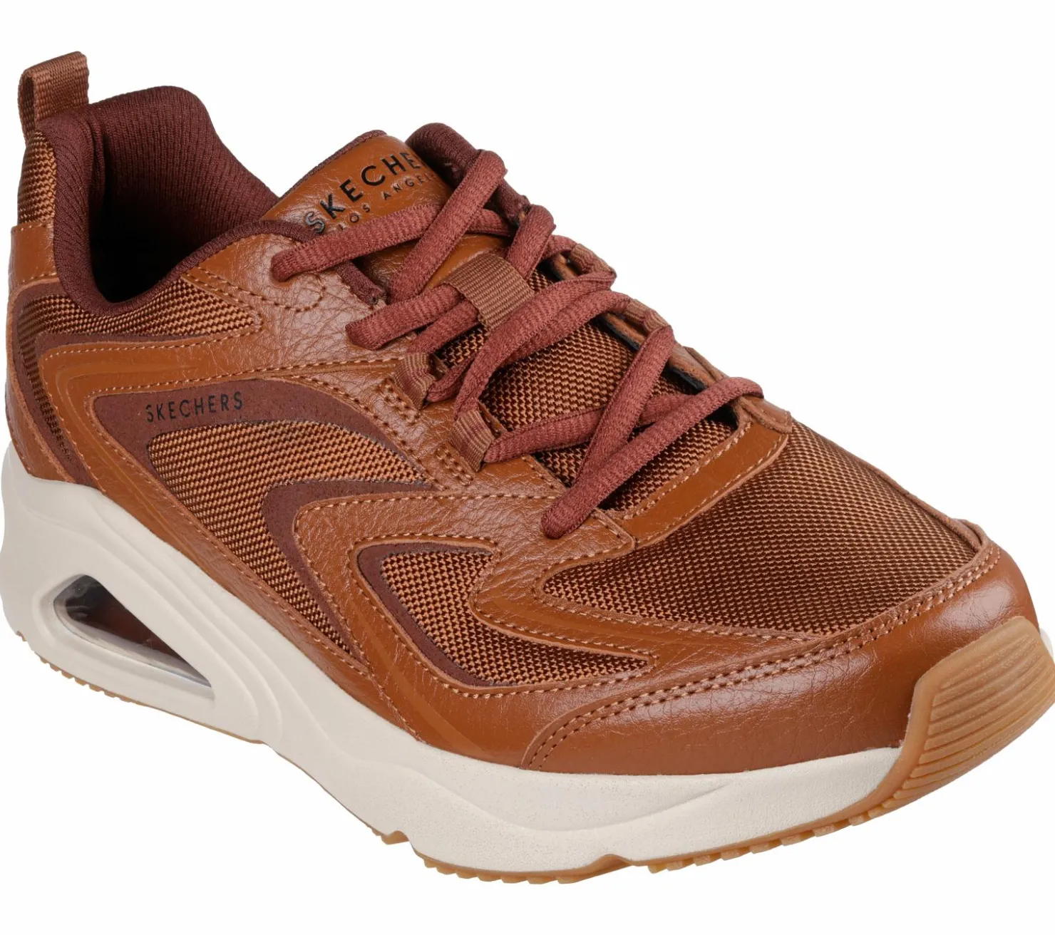 Lace Up|Casual Sneakers<SKECHERS Tres-Air Uno - Craft Leather Air LUGGAGE