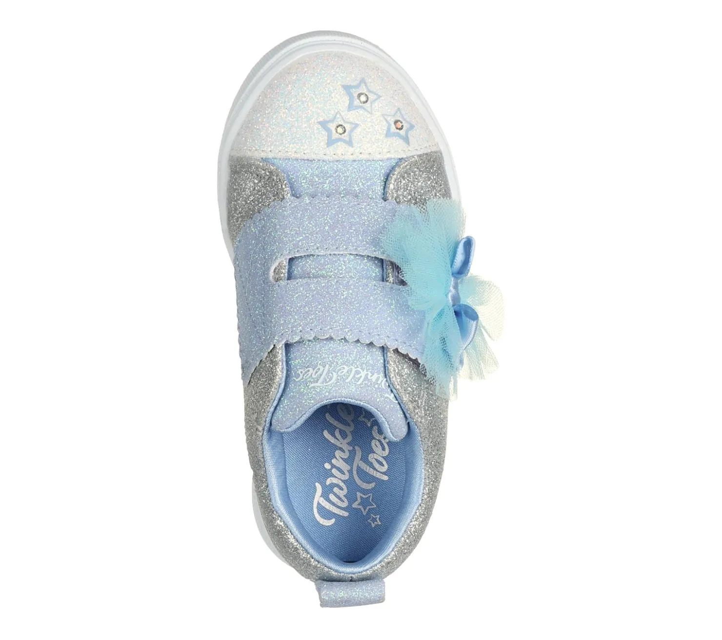 Light-Up|Athletic Shoes & Sneakers<SKECHERS Twinkle Sparks - Glitter Gems SILVER / LIGHT BLUE