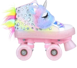 Lace Ups|Athletic Shoes & Sneakers<SKECHERS Twinkle Toes: Shuffle 4 Wheeler - Unicorn Wheelz LIGHT PINK