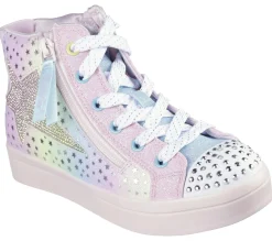 Light-Up|Lace Ups<SKECHERS Twinkle Toes: Twi-Lites 2.0 - Star Zips PINK / MULTI