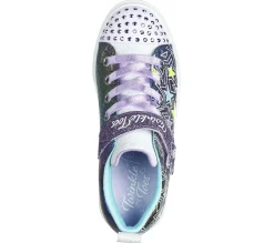Light-Up|Athletic Shoes & Sneakers<SKECHERS Twinkle Toes: Twinkle Sparks - Shimmer Stars PURPLE / MULTI