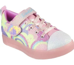 Light-Up|Athletic Shoes & Sneakers<SKECHERS Twinkle Toes: Twinkle Sparks Ice 2.0 - Shimmering CORAL / MULTI